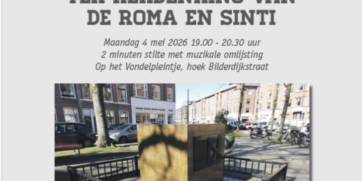 Kom op 4 mei naar de Herdenking van de Roma en Sinti